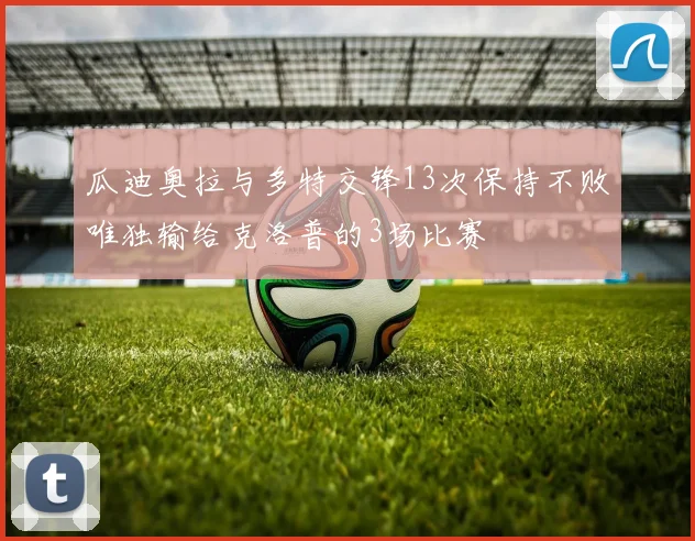 瓜迪奥拉与多特交锋13次保持不败唯独输给克洛普的3场比赛